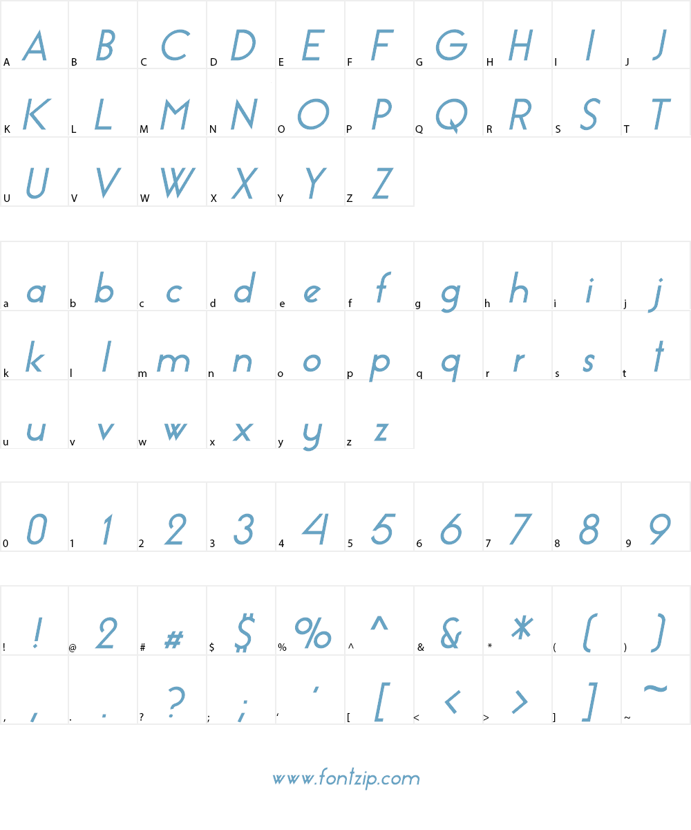 EssenceSans Font Character